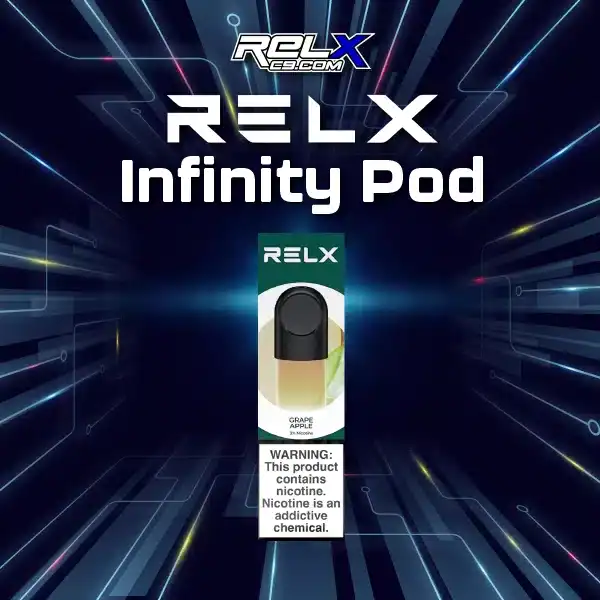 relx infinity pod 2หัว-grape apple