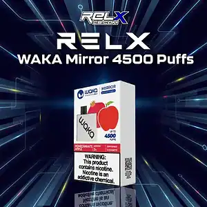 waka mirror 4500 puffs-pomegranate apple