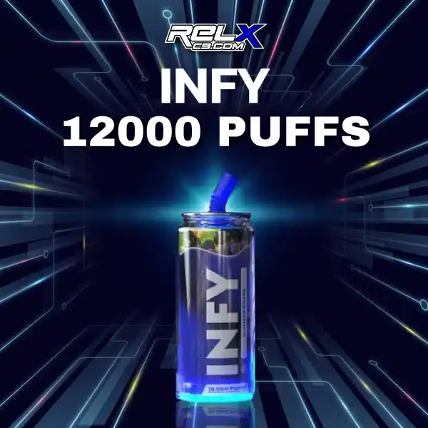 Infy 12000 puff กลิ่นองุ่น ยอดนิยม หอมอร่อย เย็นสดชื่น