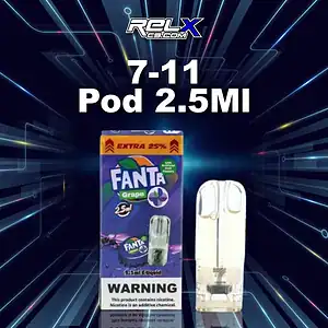 หัวพอต 7-11 2.5 ml กลิ่นองุ่นซ่าหอมหวาน ฟีลเหมือนเปิดแฟนต้าขวดเย็นๆ
