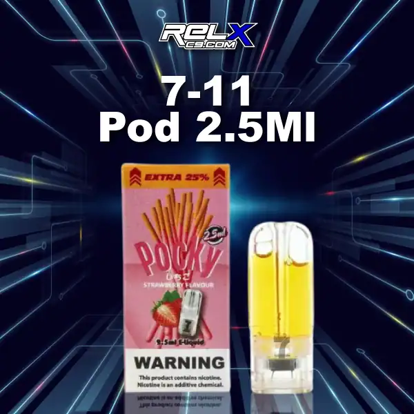 หัวพอต 7-11 2.5 ml กลิ่นหวานหอมแบบขนมสตรอว์เบอร์รี่แท่งกรุบกรอบ