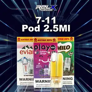 หัวพอต 7-11 2.5 ml กลิ่นชัด ใส่กับพอตเปลี่ยนหัวได้หลายรุ่น