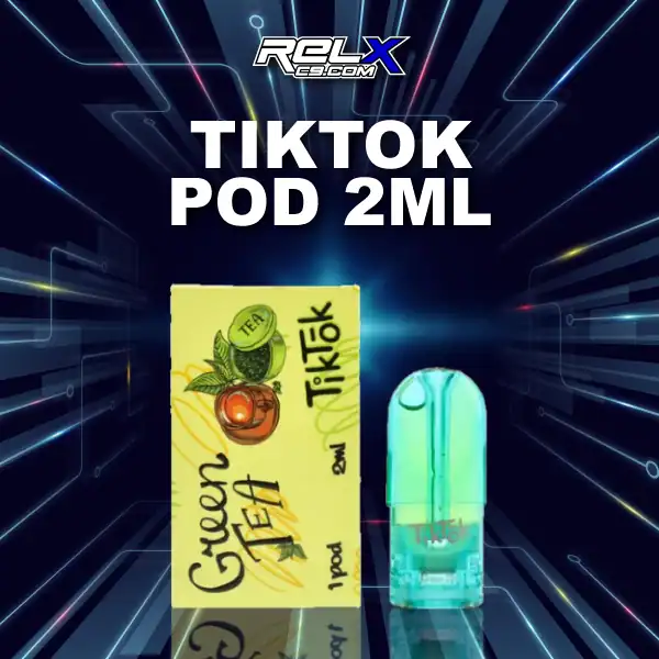 หัว Tiktok Pod กลิ่นชาเขียวหอมสดชื่น ฟีลนุ่มไม่ขม